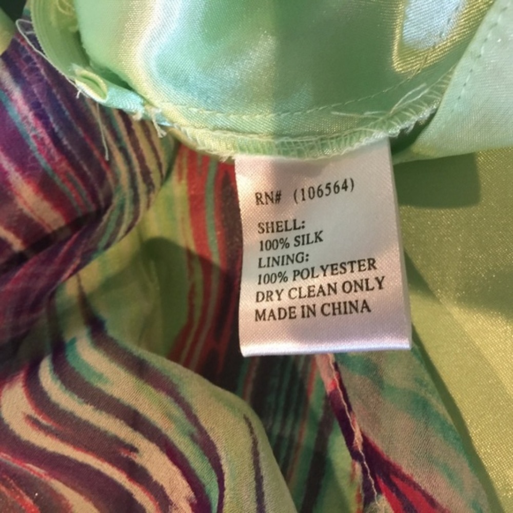 SOLD!! Morrell Maxie Multicolored Strapless Dress - Picture 7 of 7